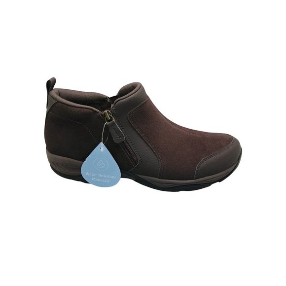 Easy Spirit Dark Brown Suede Evony Booties Ankle Boots Size 9.5M - Picture 8 of 14